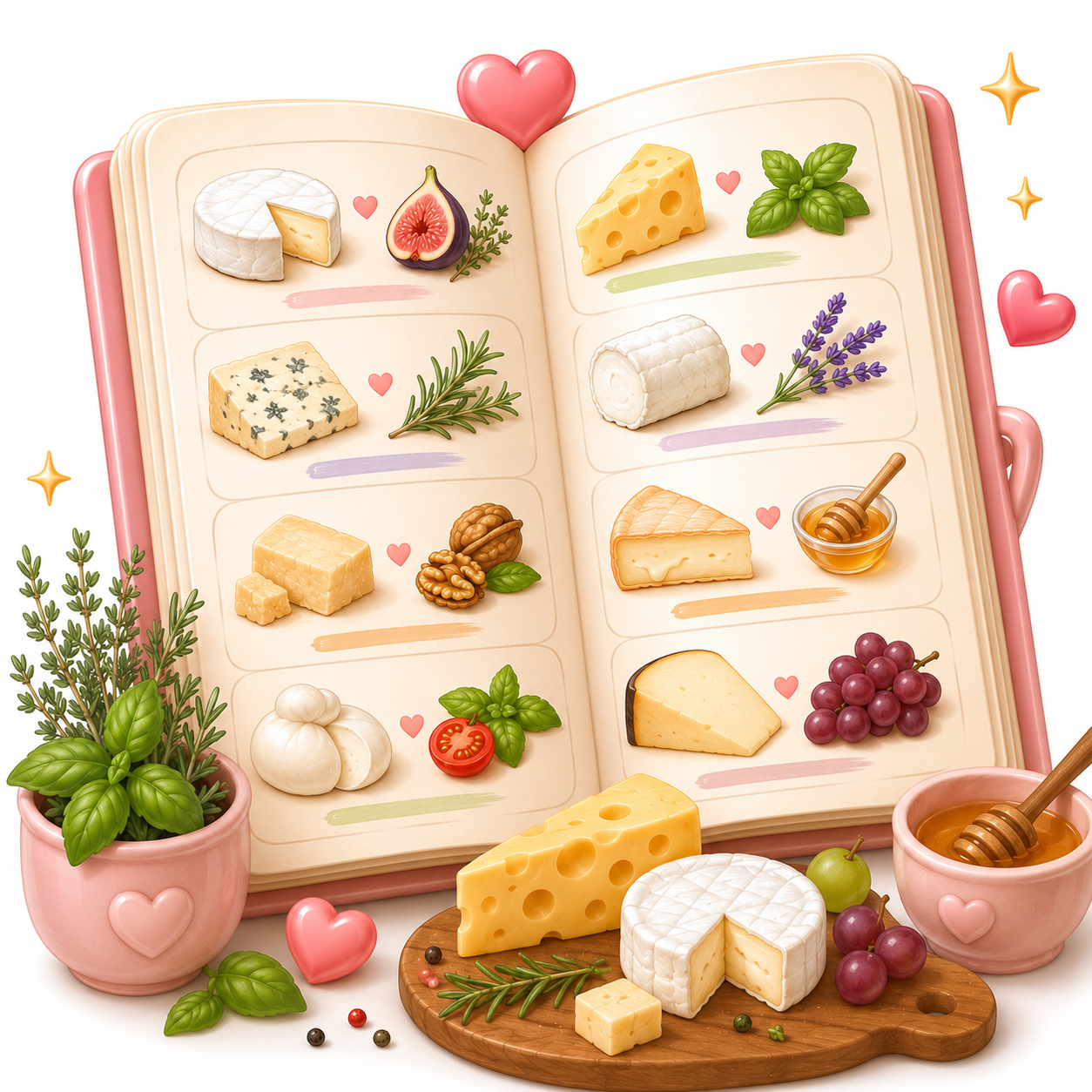 Cheese Flavor & Herb Pairing Sheets